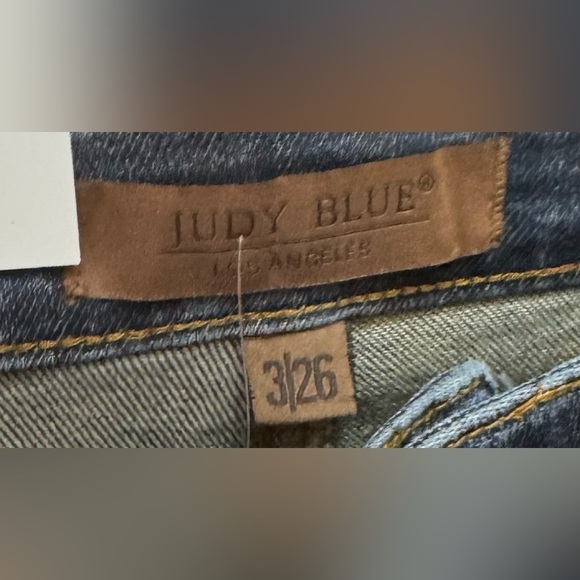 Dark Blue Western Flare Judy Blue Jeans - style; 881033 - Picture 5 of 6